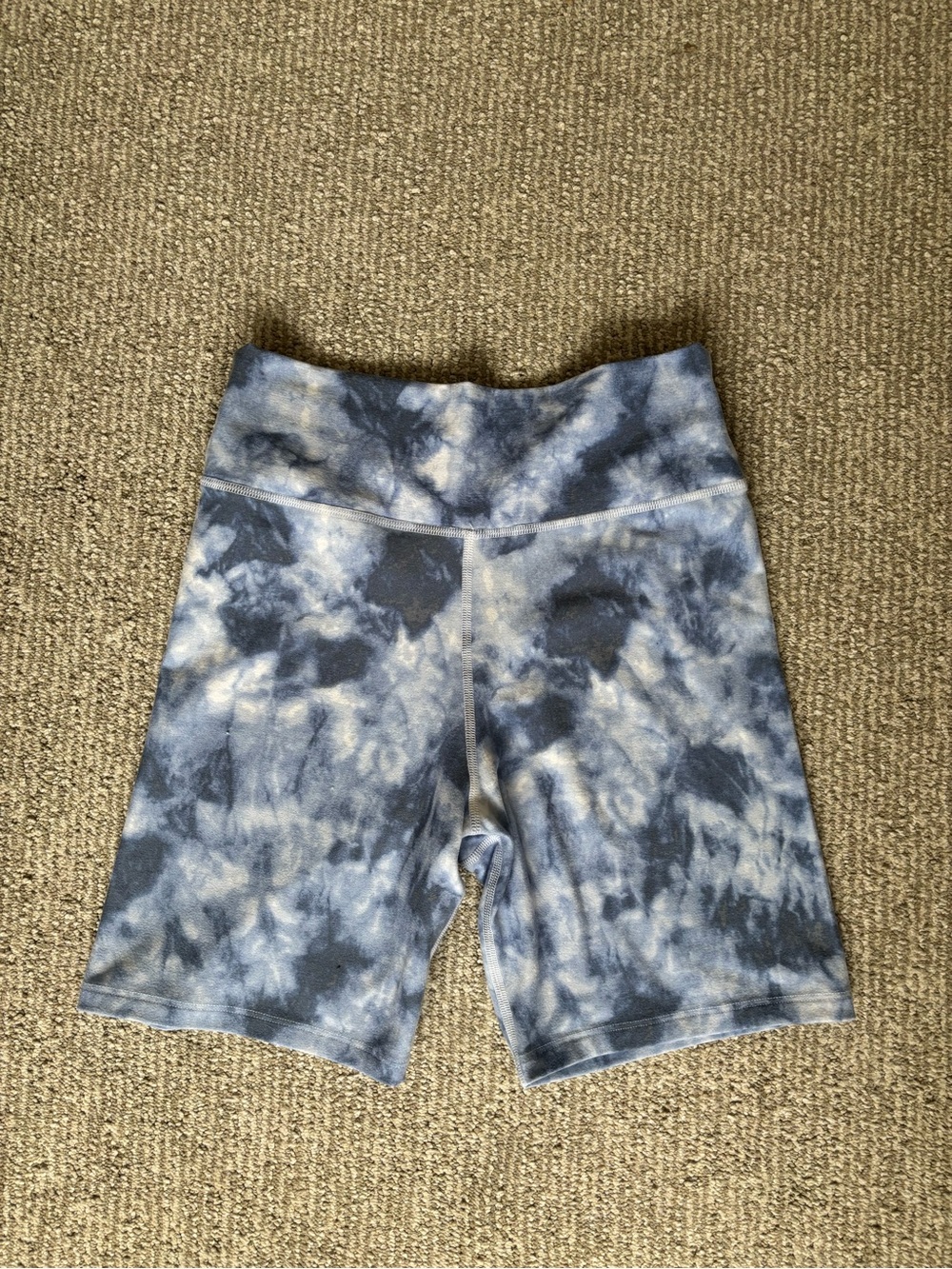 Abercrombie High-Waist Tie-Dye Bike Shorts